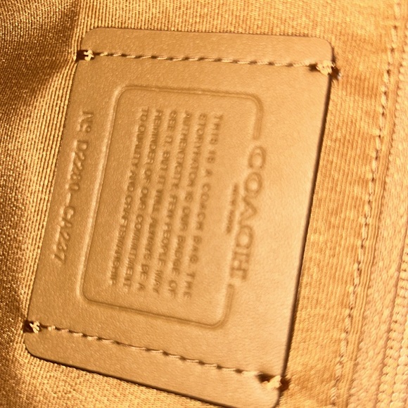 Coach Kenley Backpack in Denim Blue Signature Leather. - Picture 4 of 4